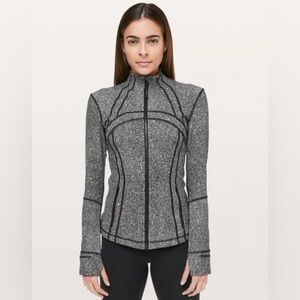 Lululemon Define Jacket Luminesce Splatter White Black Size 4